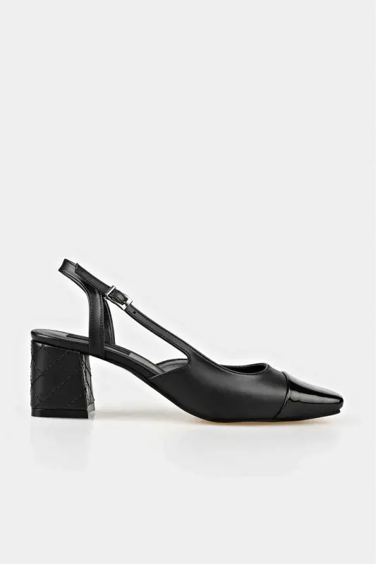 Black Women's High Heel Shoes - Black - 1