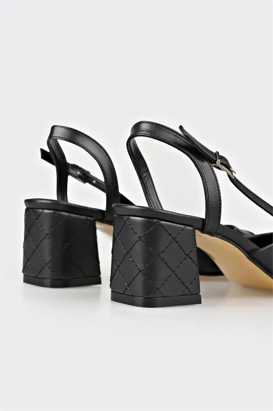 Black Women's High Heel Shoes - Black - 4