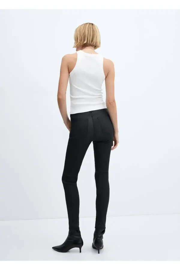 Black Women's Jeans 67110264 - 9