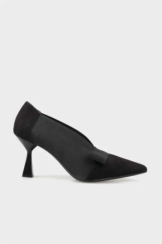 Black Women's Mid-Heel Shoes - ELLE SHOES