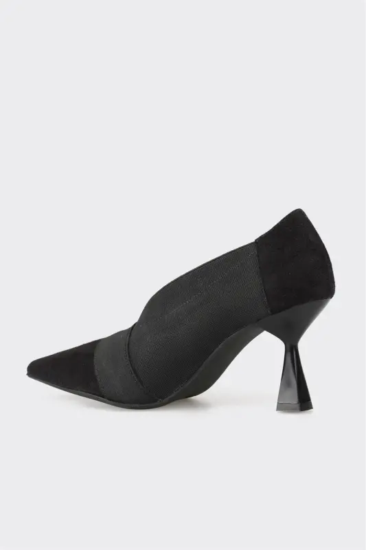 Black Women's Mid-Heel Shoes - 3