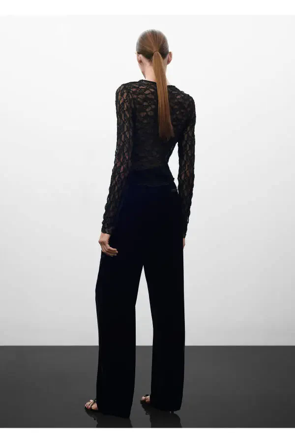 Black Women's Pants 57089120 - 8