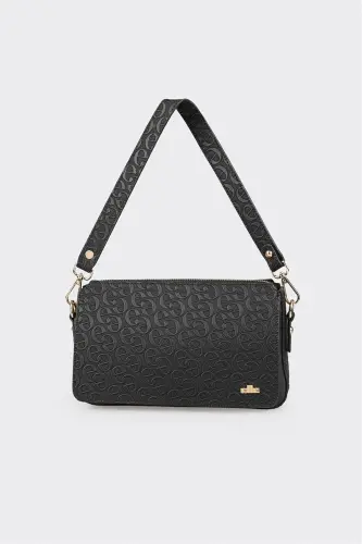 Black Women's Shoulder Bag-Black 