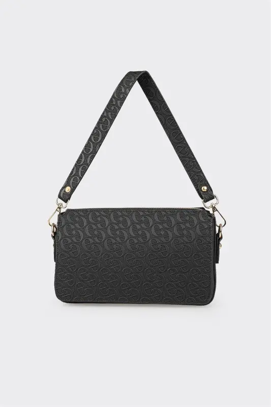 Black Women's Shoulder Bag-Black - 3