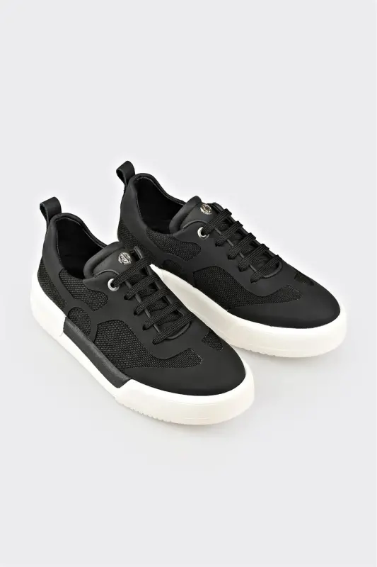 Black Women's Sneaker-Black - 2