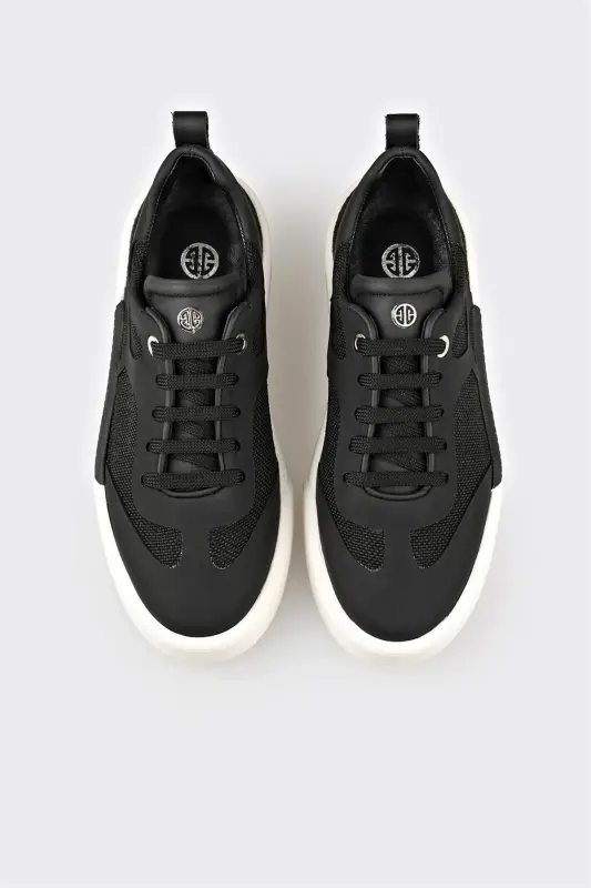 Black Women's Sneaker-Black - 4