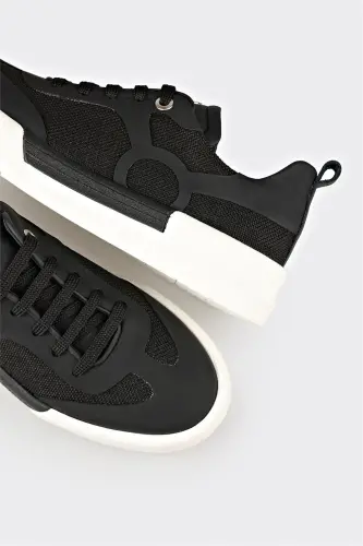 Black Women's Sneaker-Black - 5