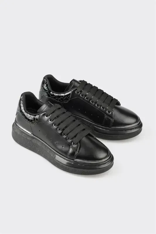 Black Women's Sneakers - 2