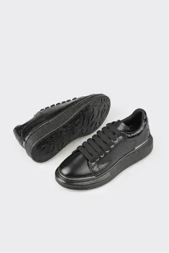 Black Women's Sneakers - 3