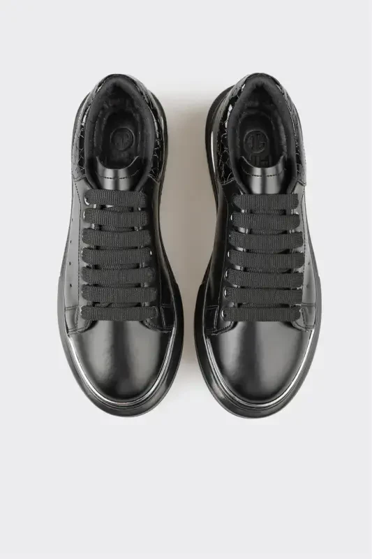 Black Women's Sneakers - 4