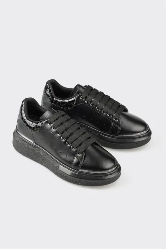 Black Women's Sneakers - 2