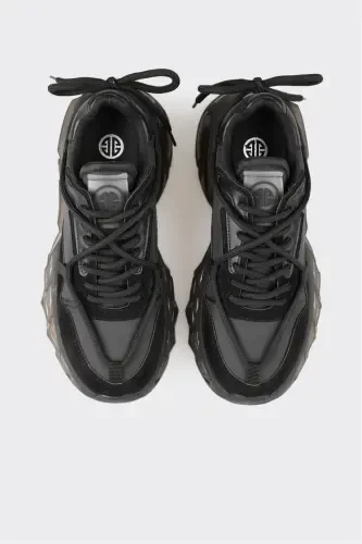 Black Women's Sneakers - 4