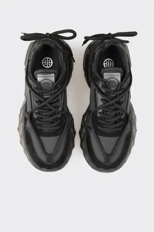 Black Women's Sneakers - 4