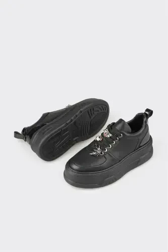 Black Women's Sports Shoe - Black - 3