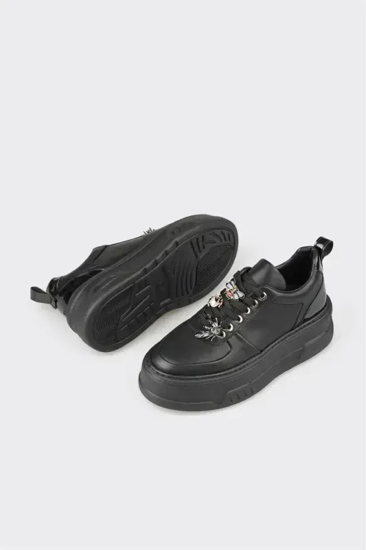 Black Women's Sports Shoe - Black - 3