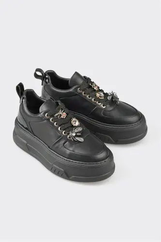 Black Women's Sports Shoe - Black - 2