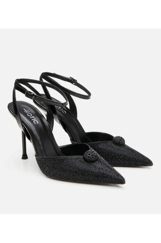 Black Women's Stone Stiletto - 2