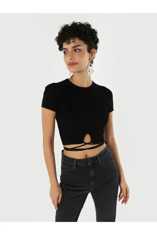 Black Women's T-shirt Short Sleeve - 4