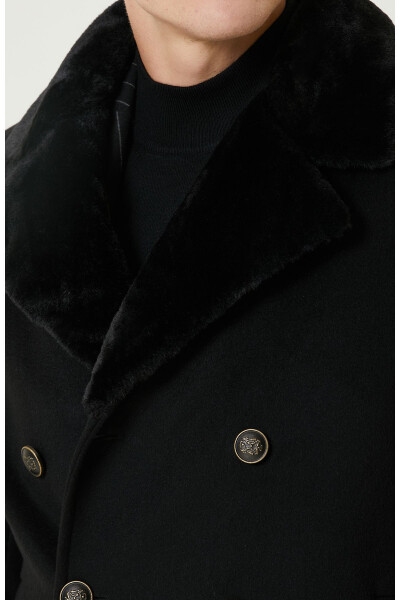 Black wool coat - 5