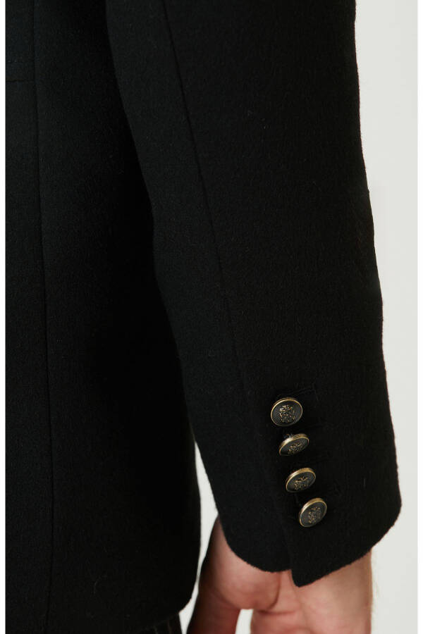 Black wool coat - 6