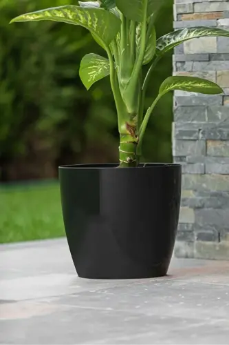 Black Yakut Flower Pot 22 Liters - GENEL MARKALAR (1)