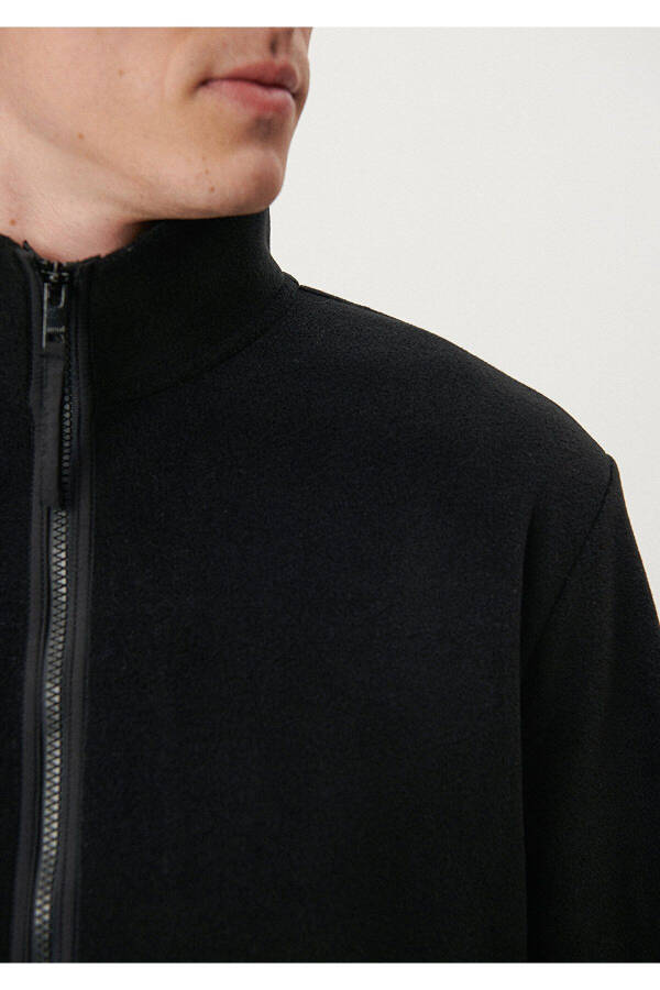 Black Zippered Sweatshirt (0S10011-900) - 6