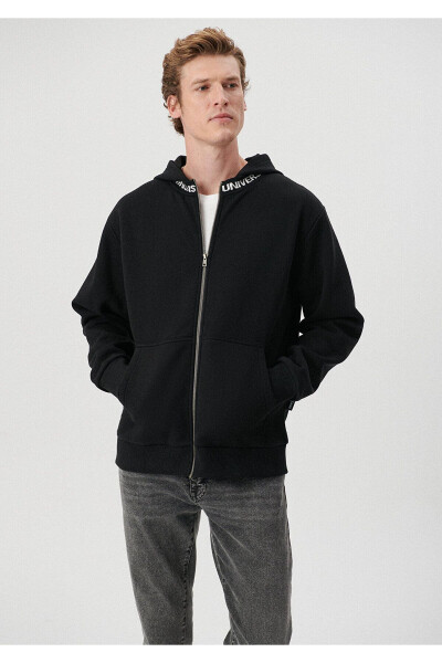 Black Zippered Sweatshirt (0S10040-900) - MAVI