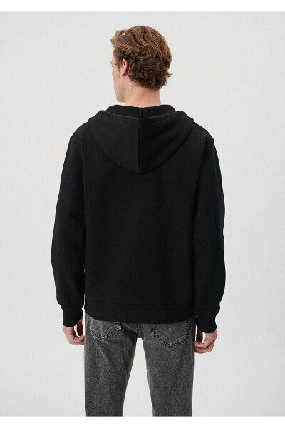Black Zippered Sweatshirt (0S10040-900) - 4