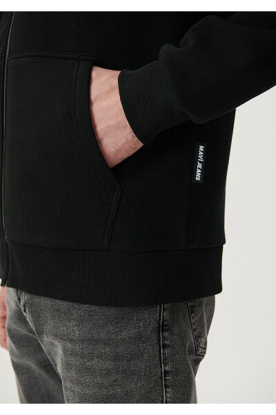 Black Zippered Sweatshirt (0S10040-900) - 5