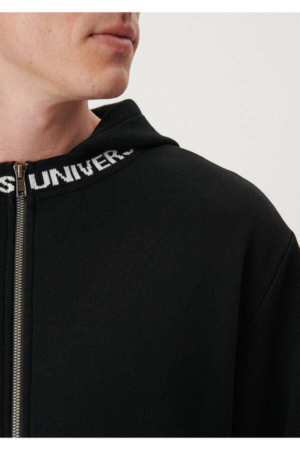 Black Zippered Sweatshirt (0S10040-900) - 6