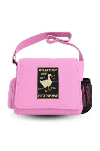 BlackCo Duck Anatomy bosma unisex yashil pochta sumkasi-pushti - 3