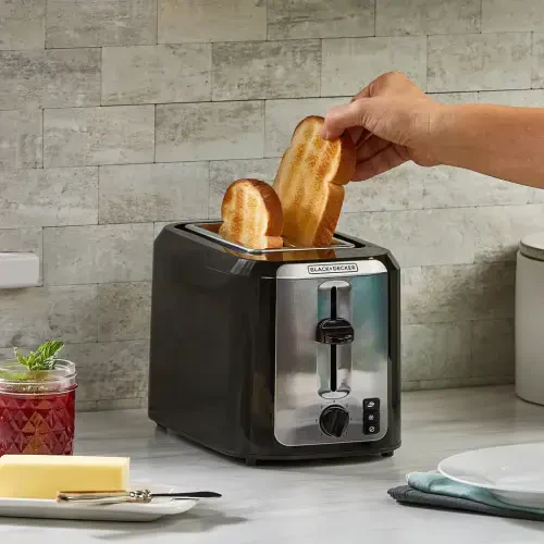 BLACK+DECKER 2-Slice Toaster, Extra Wide Slots & Bagel Function - 10