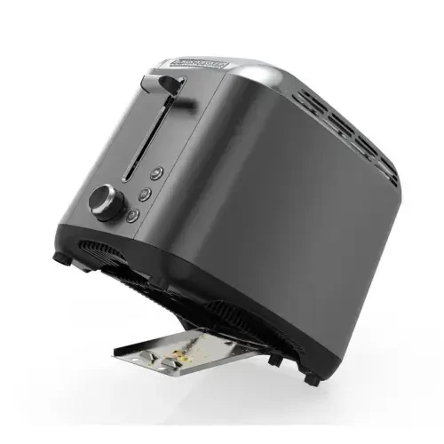 BLACK+DECKER 2-Slice Rapid Toaster, Black Stainless Steel with Removable Tray - BLACK+DECKER (1)