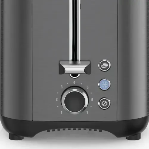 BLACK+DECKER 2-Slice Rapid Toaster, Black Stainless Steel with Removable Tray - 10