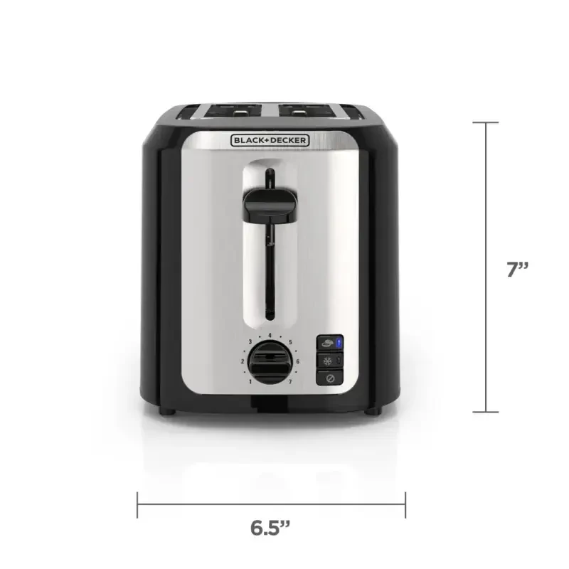 BLACK+DECKER 2-Slice Toaster, Extra Wide Slots & Bagel Function - 9
