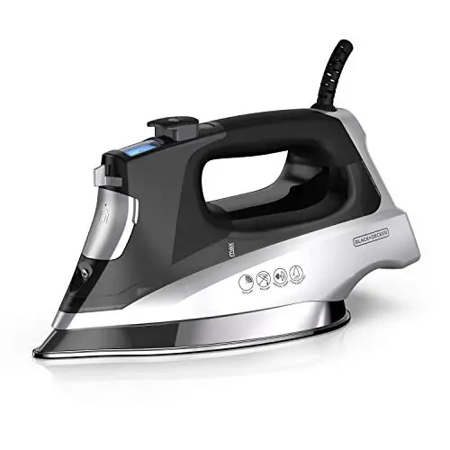 BLACK+DECKER Allure Digital Professional Steam Iron, D3060, 30% More Steam, Percison Tip, Stianless Steel Soleplate, Vertical Steam Fuction - 1