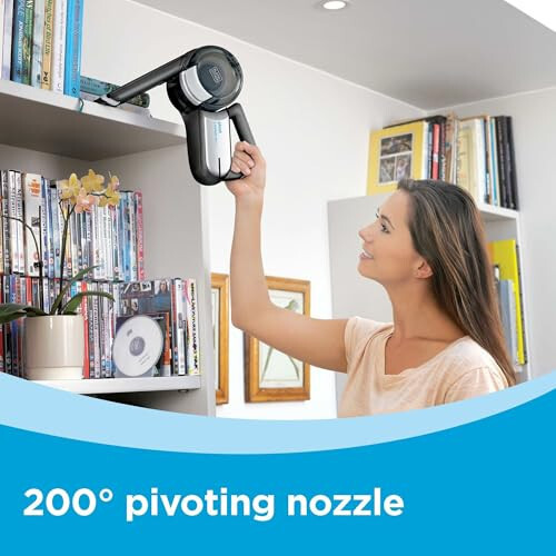 BLACK+DECKER chang'i PIVOT VAC Simsiz Qo'l Elektrikli Chang'i, Uy va Avtomobil Chang'isi, Torli Uchi va Pivot Nozuli bilan (BDH2000PL) - 5