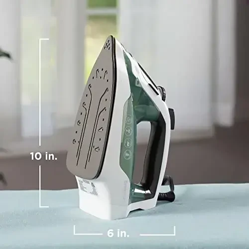 BLACK+DECKER Easy Steam Compact Iron with TrueGlide Nonstick Soleplate, Pivoting Cord, SmartSteam Technology - 7