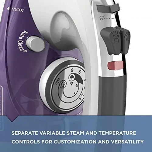 BLACK+DECKER Easy Steam IR40V Compact Iron & IR1350S Professional Steam Iron Bundle - 6