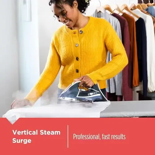 BLACK+DECKER Elite Pro-Series Steam Iron, 6 Settings 1700 Watt, Navy - 2