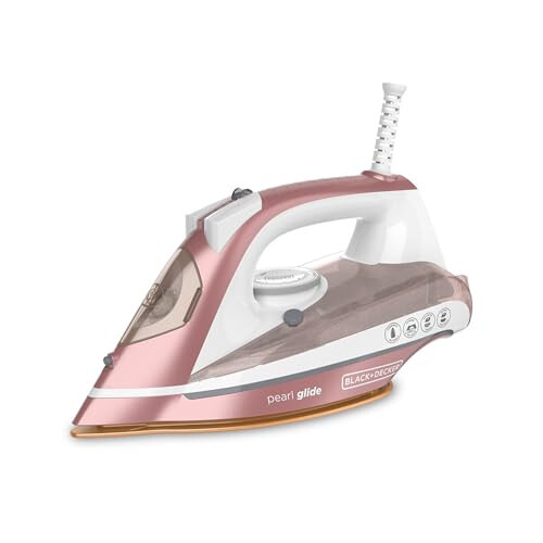 BLACK+DECKER Pearl Iron, IR2398, 50% Smoother Gliding with Pearl-Infused Ceramic Soleplate, Powerful Steam, 8 Foot Cord, Vertical Steam Function - 1