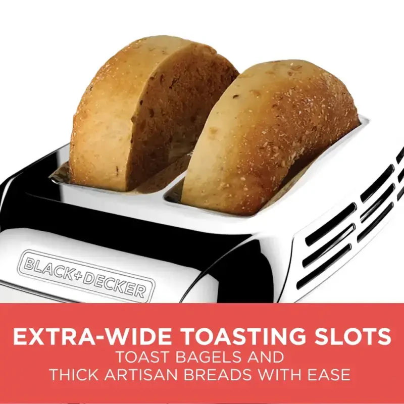 BLACK+DECKER TR3500SD Rapid Toast 2 bo'lakli nonvoster, zanglamaydigan po'latdan - 9