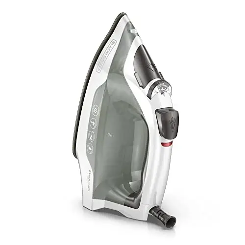 BLACK+DECKER Easy Steam Compact Iron with TrueGlide Nonstick Soleplate, Pivoting Cord, SmartSteam Technology - 2