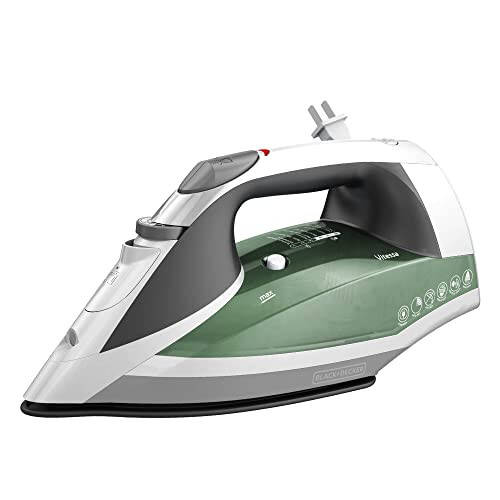 BLACK+DECKER Vitessa Advanced Steam Iron, ICR2020, Even Steam Nonstick Soleplate, Auto Shutoff, Tangle-Free Retractabel Cord, Green - 1