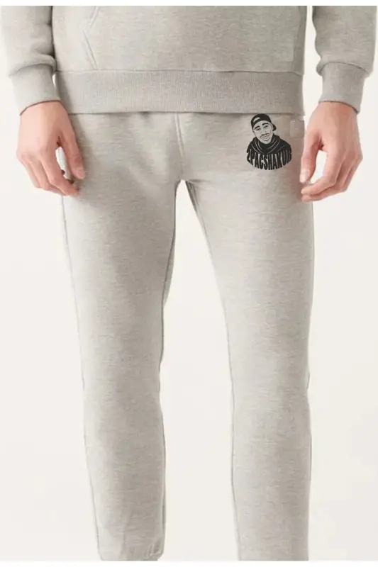 Blackjackgiyim Erkak Qora Slim Fit Jogger Sport Shim - greytopac - 3