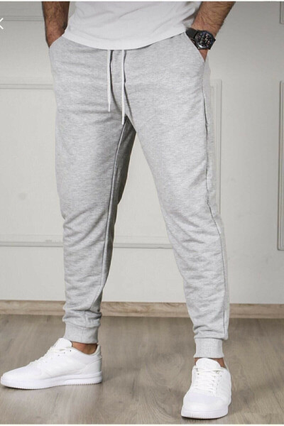Blackjackgiyim Erkaklar uchun kulrang Slim Fit Jogger shimlari - 4