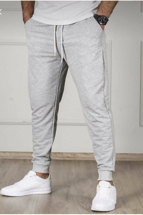 Blackjackgiyim Erkaklar uchun kulrang Slim Fit Jogger shimlari - 4