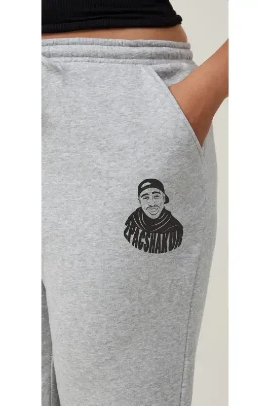 Blackjackgiyim Мужские черные спортивные штаны Slim Fit Jogger - greytopac - 1