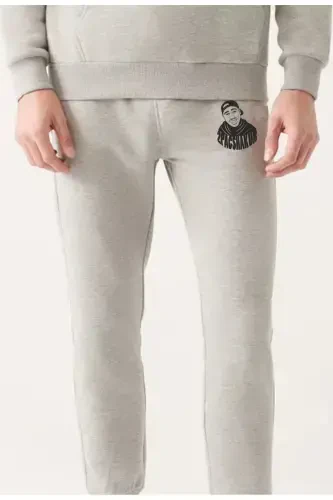 Blackjackgiyim Мужские черные спортивные штаны Slim Fit Jogger - greytopac - 3