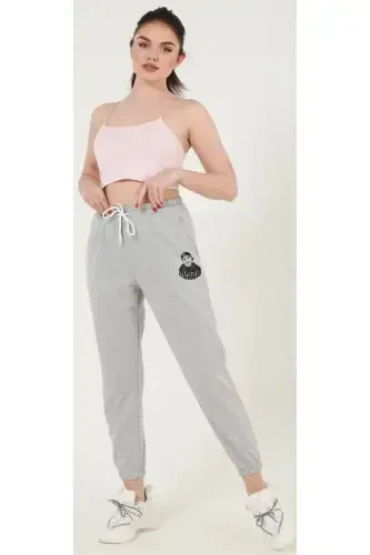 Blackjackgiyim Мужские черные спортивные штаны Slim Fit Jogger - greytopac - 4